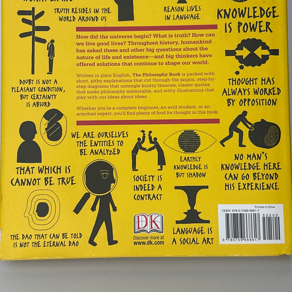 The Philosophy Book: Big Ideas Simply Explained (DK Big Ideas) actual front back used books