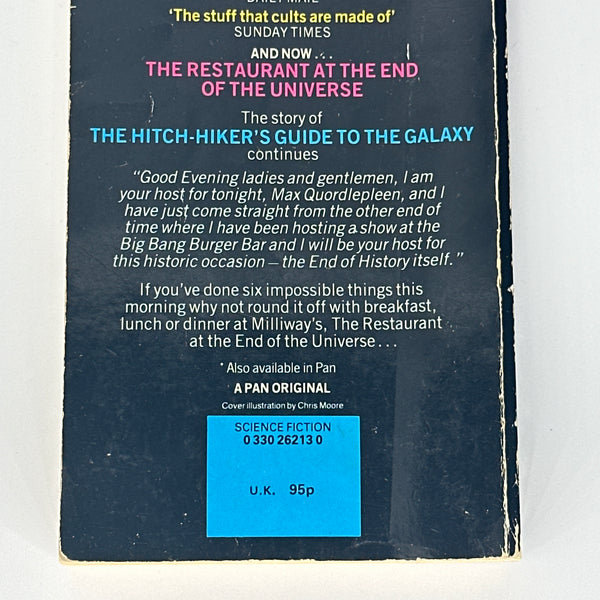 Douglas Adams The Restaurant at the End of the Universe back cover image