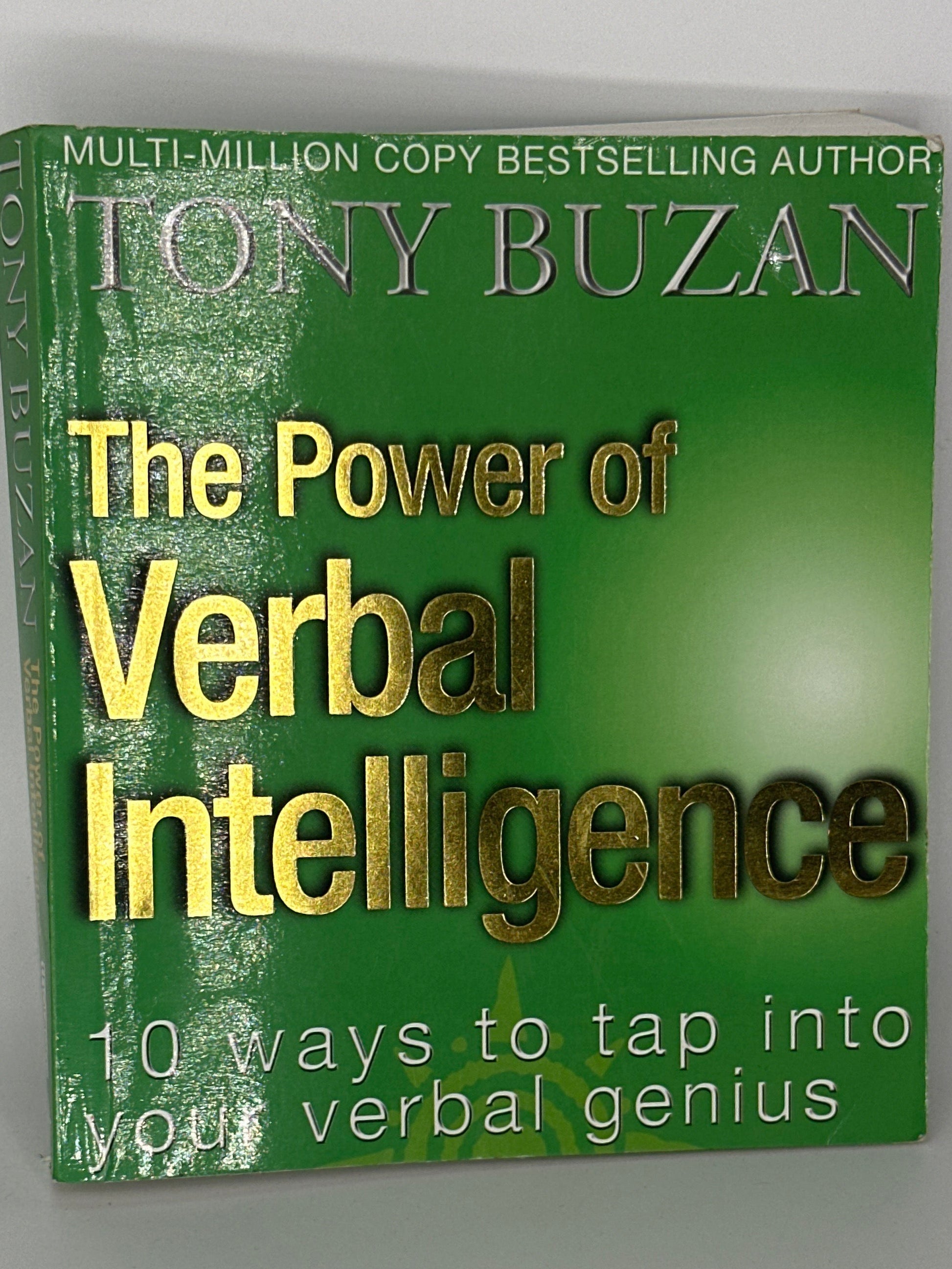 Tony Buzan The Power of Verbal Intelligence: 10 ways to tap into your verbal genius actual front cover used books