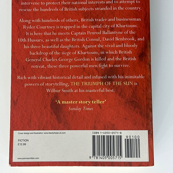 Wilbur Smith The Triumph of the Sun back cover image