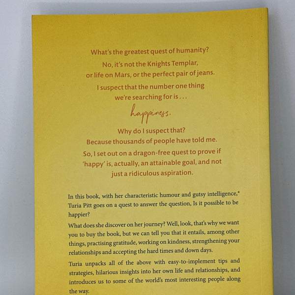 Turia Pitt Happy and Other Ridiculous Aspirations actual back cover used books