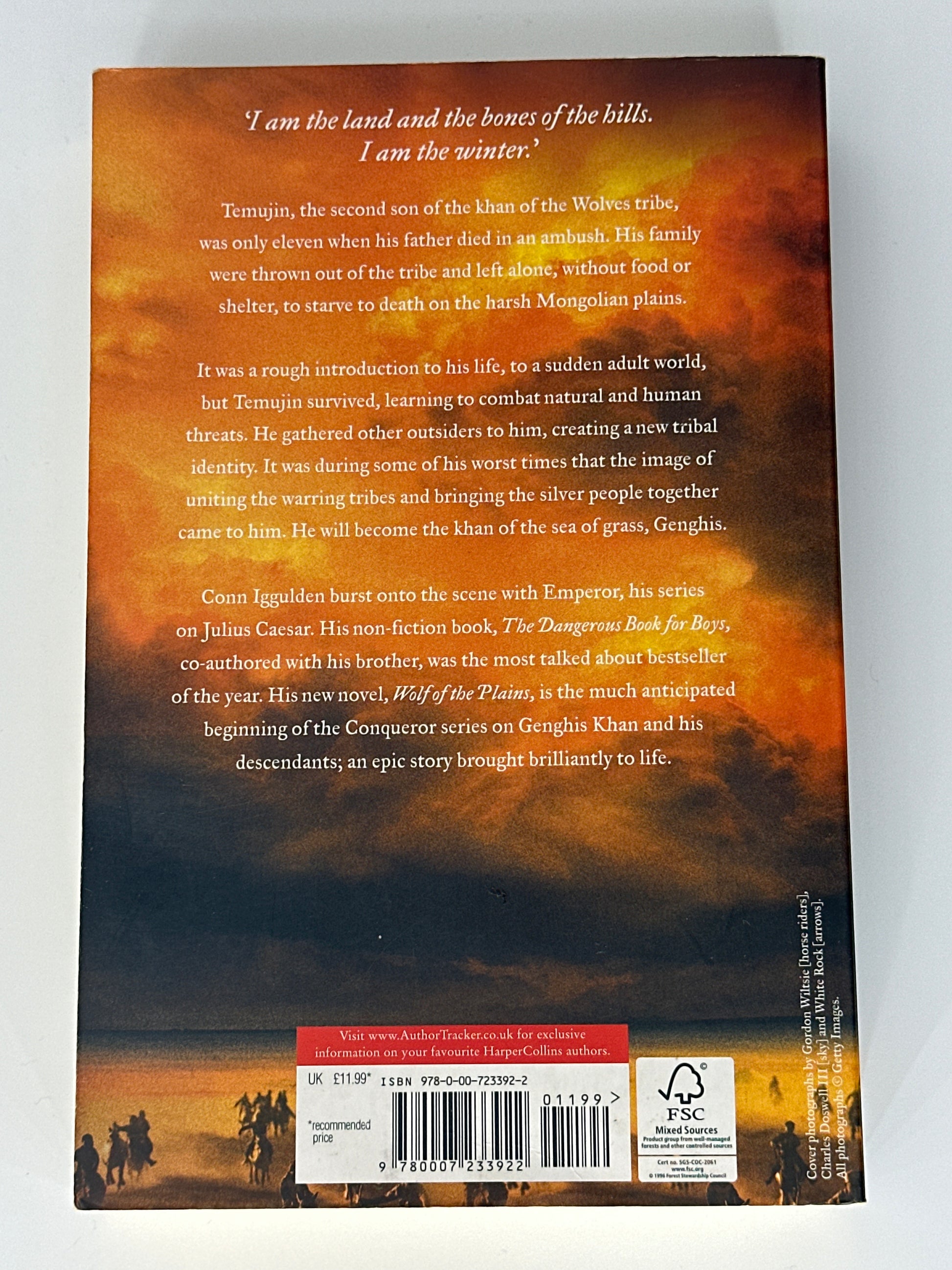 Conn Iggulden Wolf of the Plains back  cover image