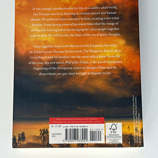 Conn Iggulden Wolf of the Plains back  cover image